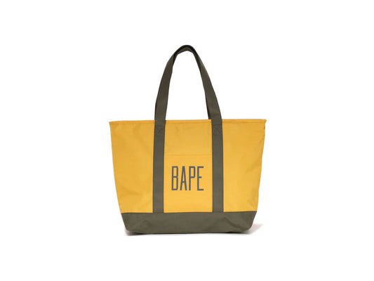 BAPE TOTE BAG 2024 "MUSTARD/OLIVE"