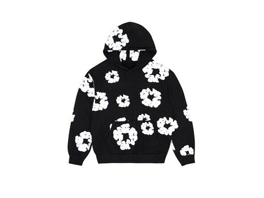 DENIM TEARS COTTON WREATH HOODIE "BLACK MONOCHROME"