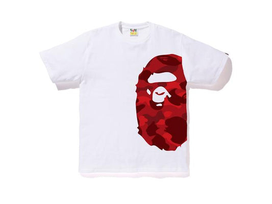 BAPE COLOR CAMO BIG APE HEAD TEE 'WHITE/RED'