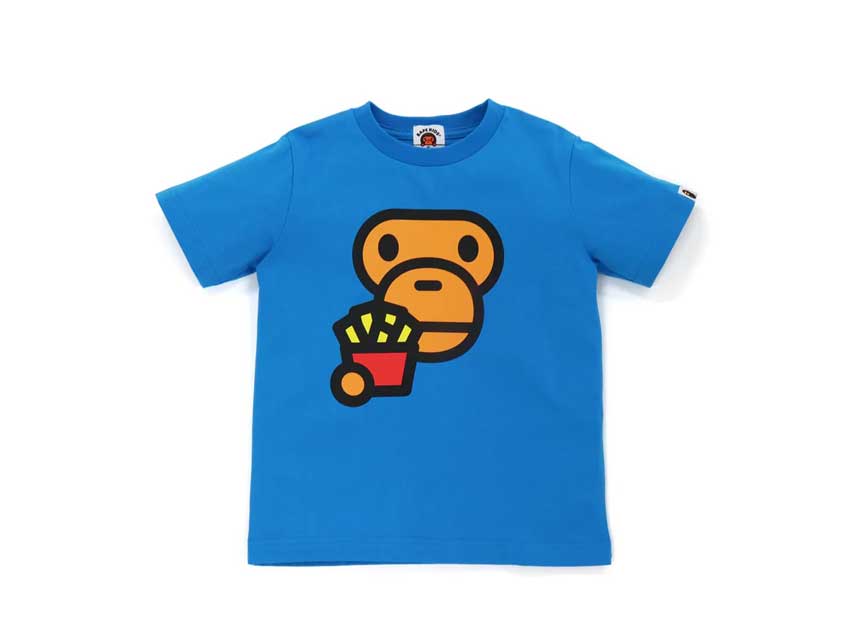 BAPE BABY MILO FACE TEE  KIDS "BLUE"