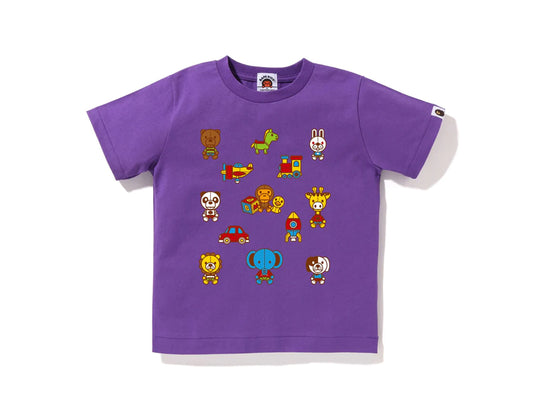 BAPE MILO TOY BOX TEE KIDS "PURPLE"