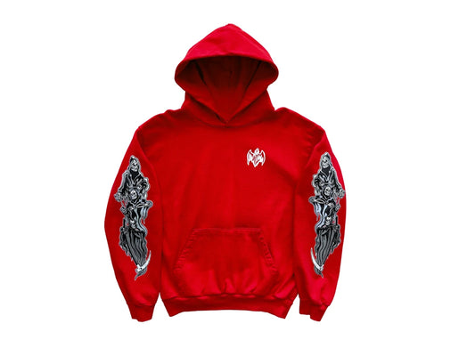 WARREN LOTUS THREE REAPERS HOODIE "RED"