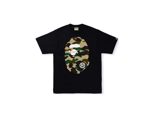 BAPE A BATHING APE TEE "BLACK/CAMO"