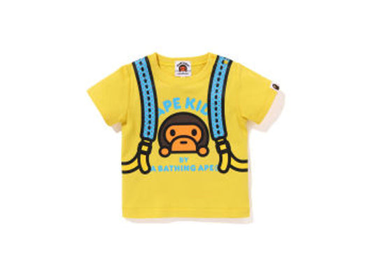 BAPE MILO DAYPACK F/B TEE  KIDS "YELLOW"