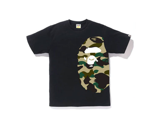 BAPE APE HEAD YELLOW CAMO F/B TEE "BLACK"