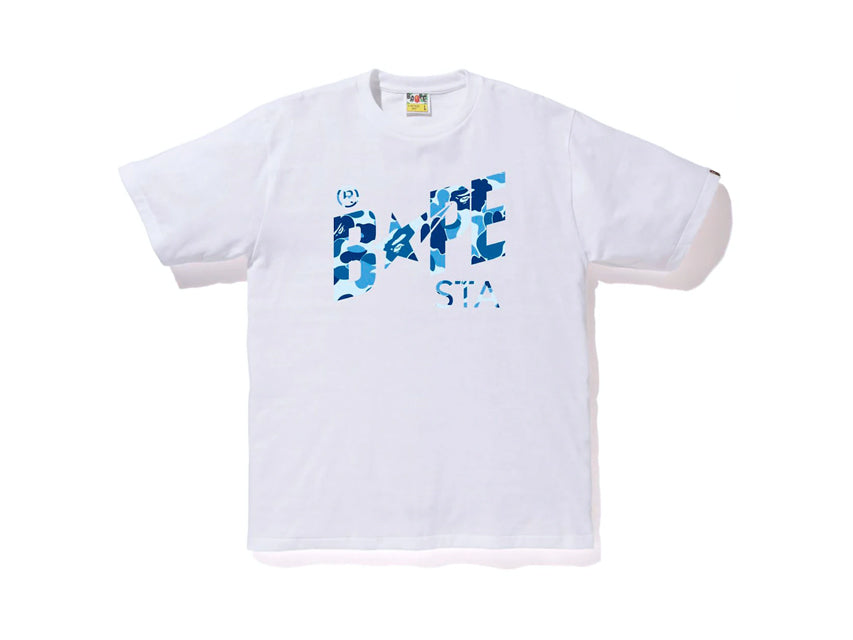 BAPE STA ABC BLUE CAMO TEE SS23 "WHITE"