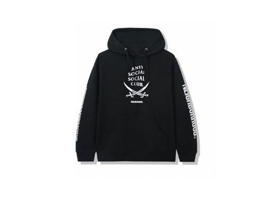 ASSC X NEIGHBORHOOD BLUE SKULL HOODIE "BLACK"