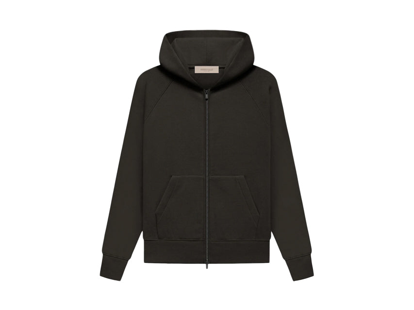 ESSENTIALS ZIP HOODIE FW22 "OFF BLACK"