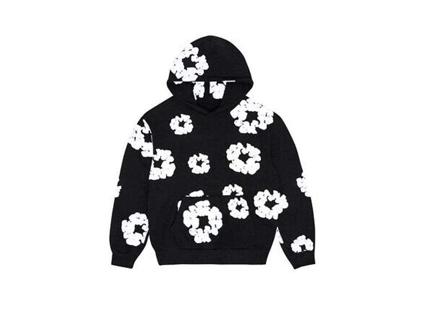 DENIM TEARS COTTON WREATH HOODIE "BLACK MONOCHROME"