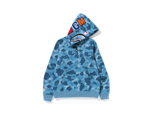 BAPE SHARK WGM HOODIE "HONEYCOMB BLUE CAMO"