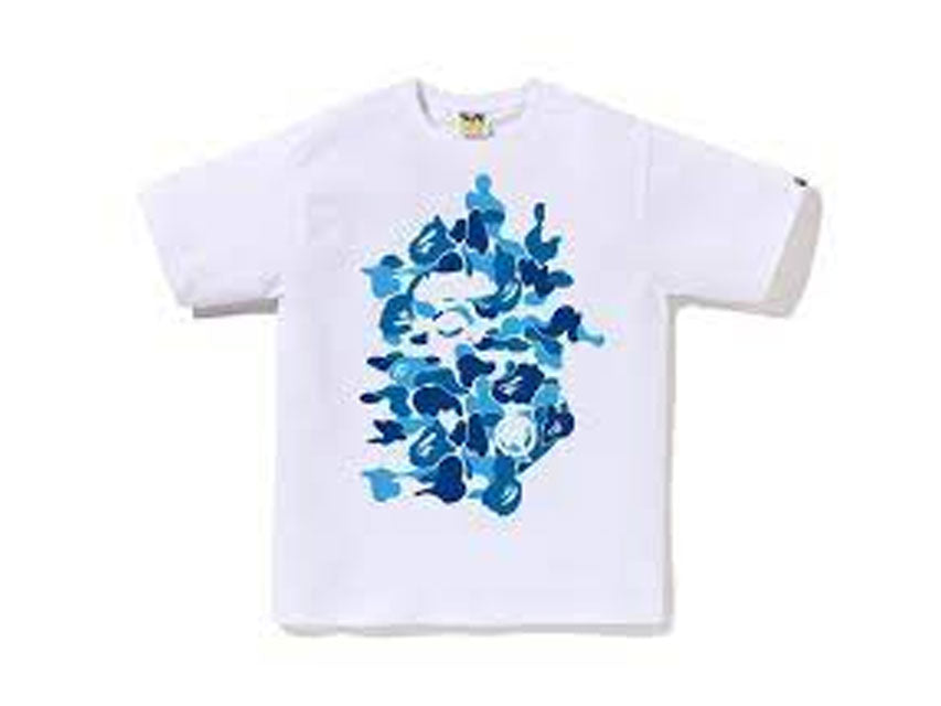 BAPE A BATHING APE BABY BLUE TEE 2024 "WHITE"