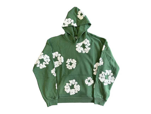 DENIM TEARS COTTON WREATH HOODIE "GREEN"