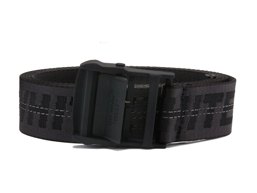 OFF-WHITE LEATHER INDUSTRIAL BELT "BLACK"