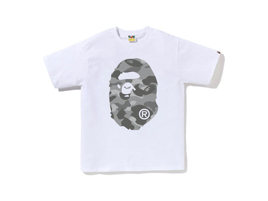 BAPE APE HEAD GREY CAMO TEE "WHITE"