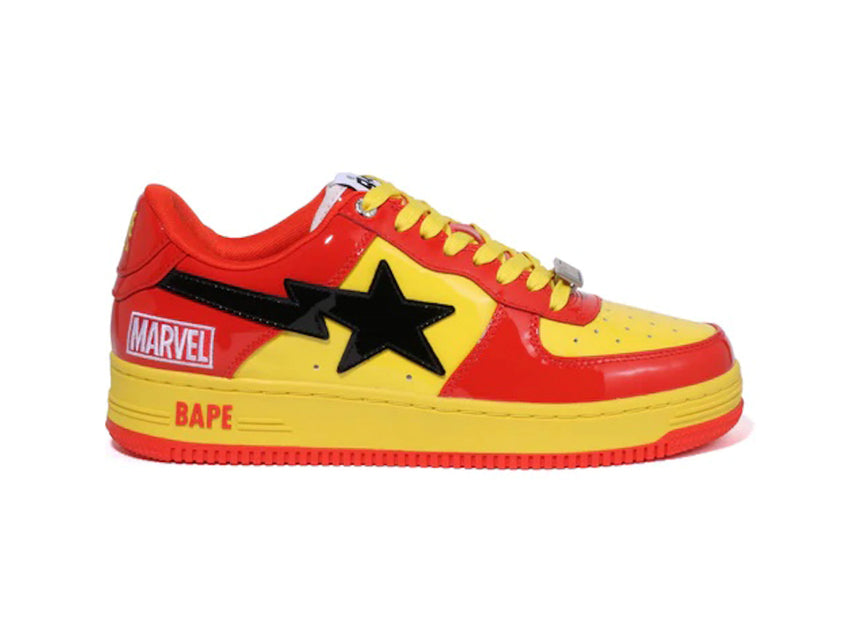 BAPE BAPESTA LOW X MARVEL COMICS "IRON MAN" 2022