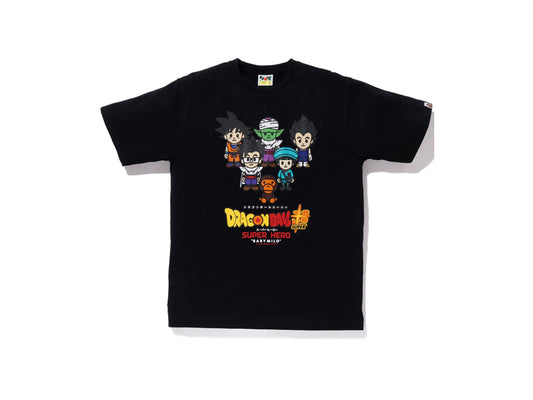 BAPE X DRAGON BALL SUPER SON GOKU, SON GOHAN, PAN, PICCOLO, VEGETA TEE "BLACK"