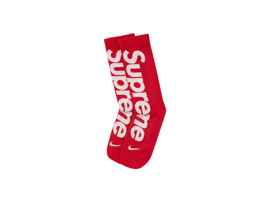 SUPREME NIKE LIGHTWEIGHT CREW SOCKS "RED"