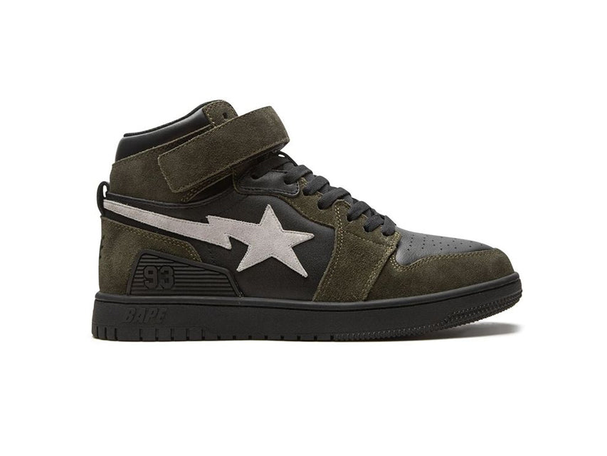 BAPE BLOCKSTA HIGH "OLIVE/BLACK/GREY"