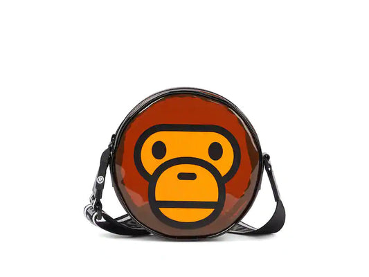 BAPE MILO HEAD POUCH "BROWN"