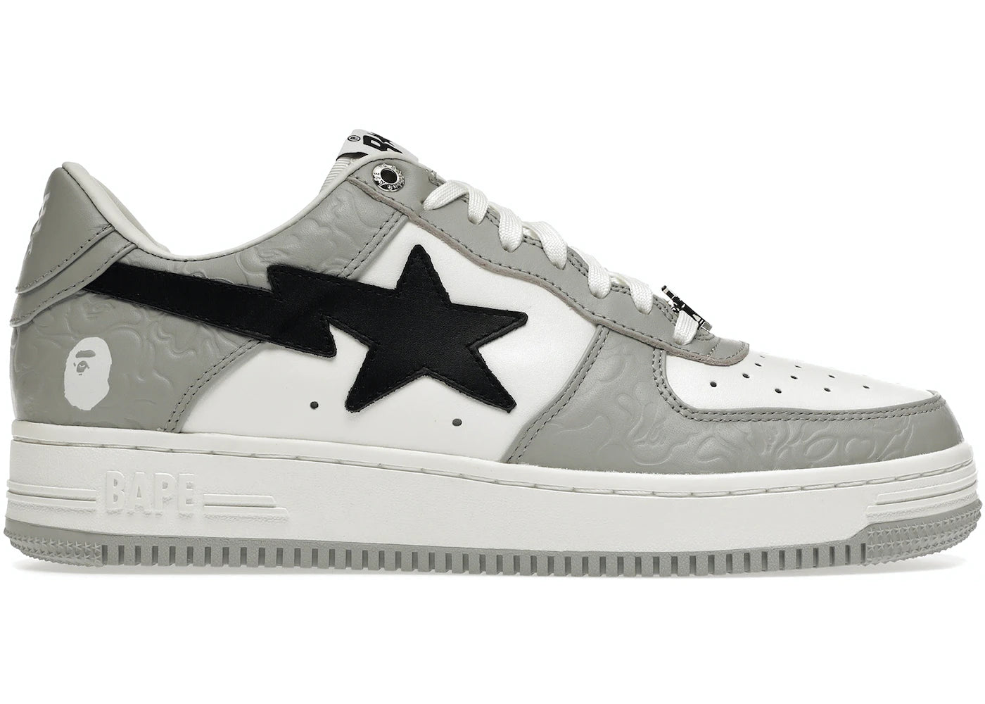 BAPE BAPESTA LOW "GREY/WHITE 2023"