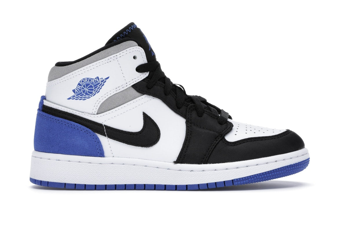 AIR JORDAN 1 MID GS "WHITE/BLACK/ROYAL"