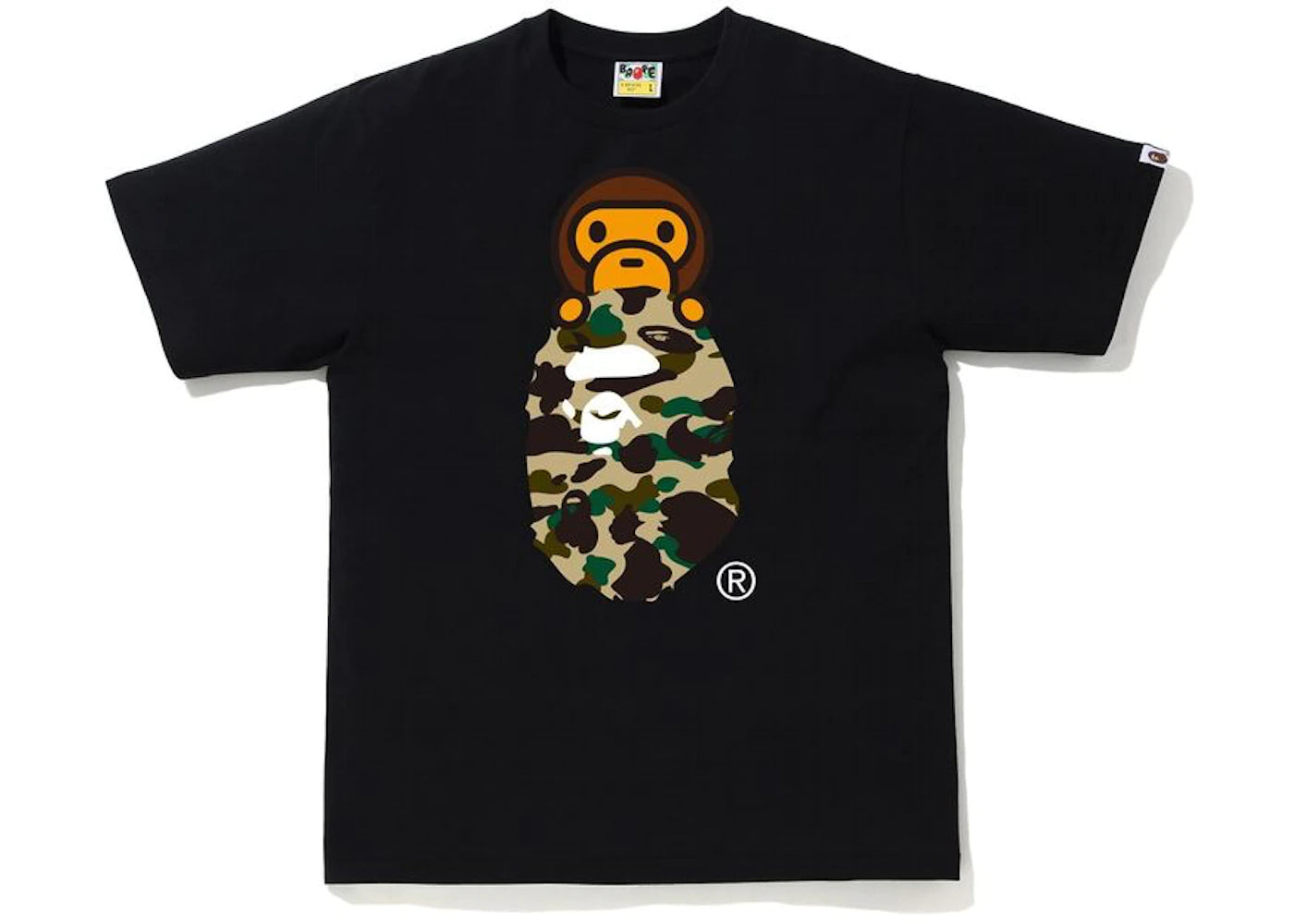 BAPE APE HEAD MILO A TO Z APE HEAD TEE KIDS "YELLOW"