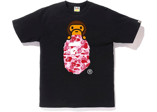 BAPE MILO ON APE HEAD TIE DYE TEE  "BLACK"