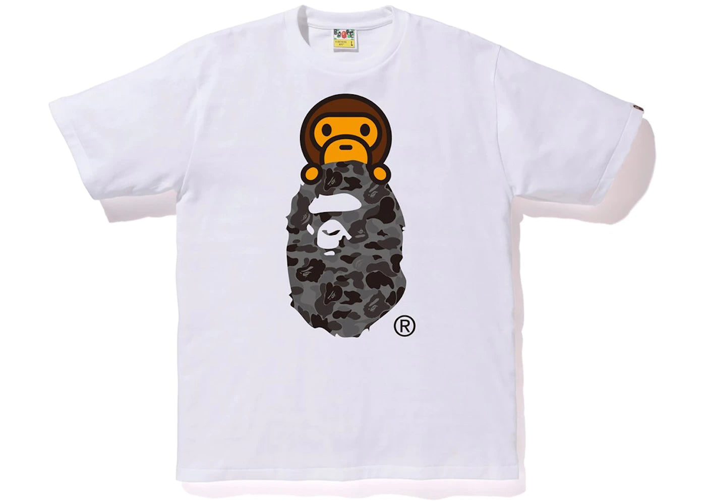 BAPE APE HEAD MILO A TO Z APE HEAD TEE KIDS "BLACK"