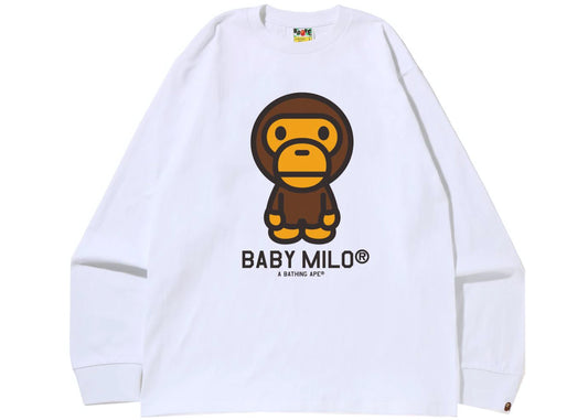 BAPE BABY MILO ROCK L/S TEE (KIDS) "RED"