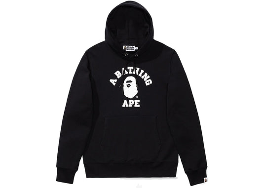 BAPE COLLEGE LOGO PULLOVER HOODIE KIDS "BLACK