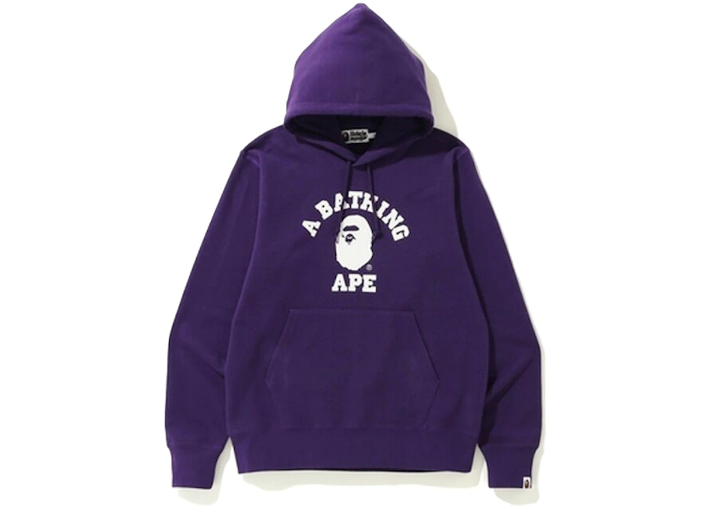 BAPE COLLEGE LOGO PULLOVER OS HOODIE "PURPLE"