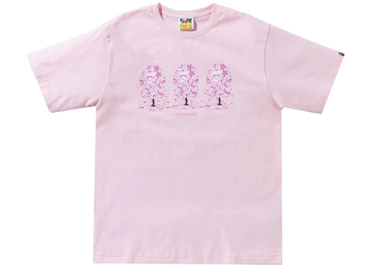 BAPE 3 SAKURA TREES TEE "PINK"