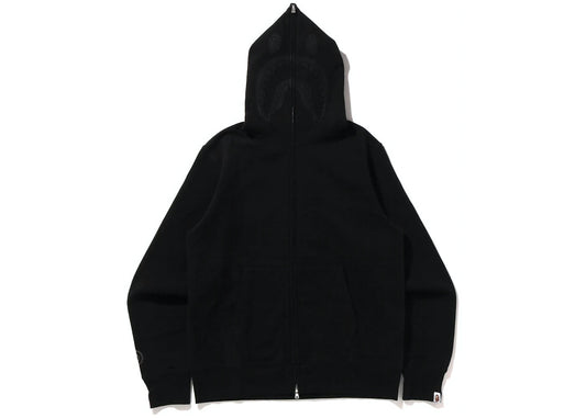 BAPE SHARK FULL ZIP HOODIE "TRIPLE BLACK:"