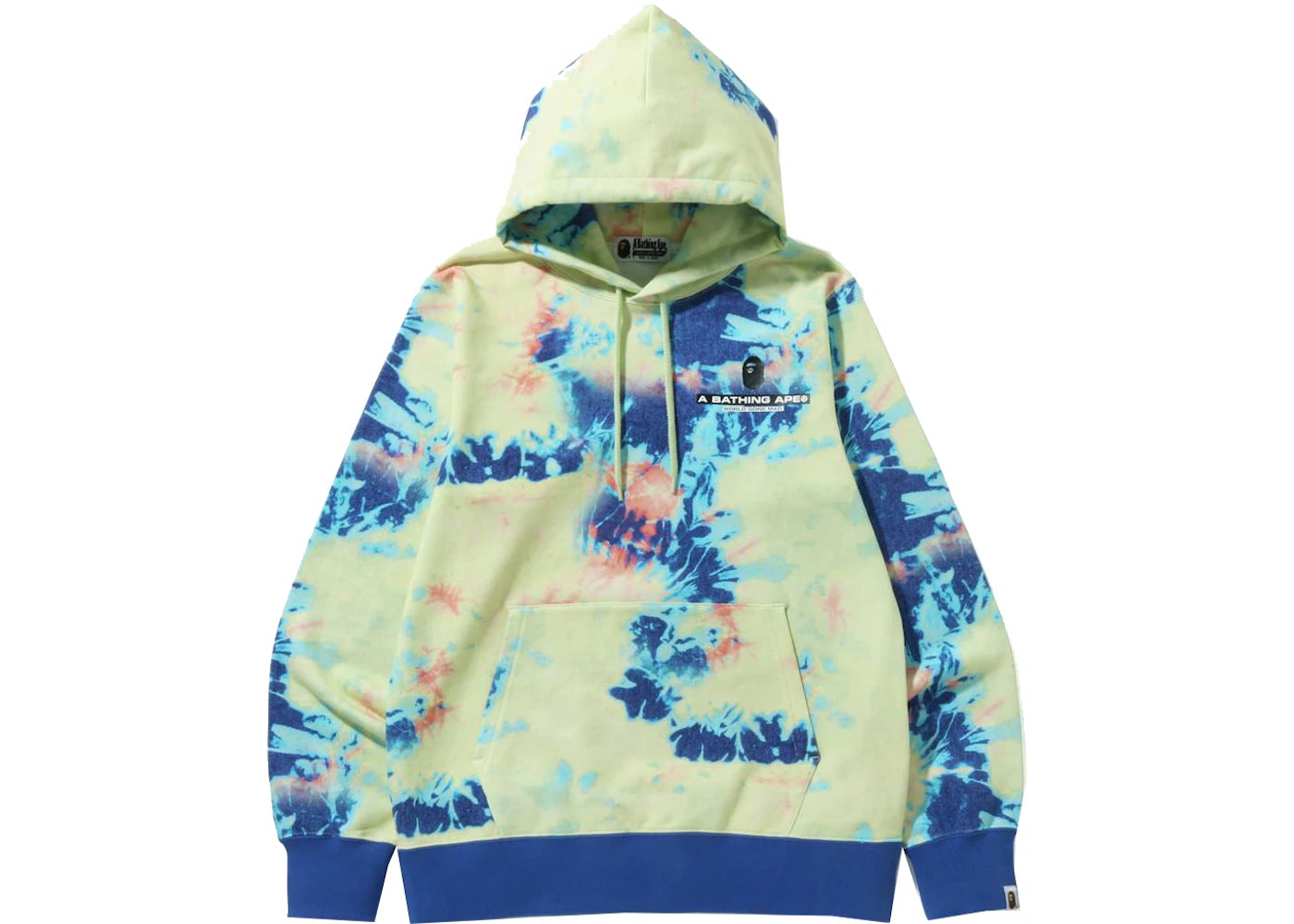 BAPE TIE DYE PULLOVER OS HOODIE "PINK"