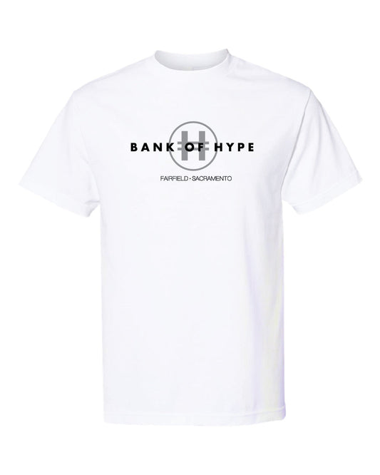 BANK OF HYPE "SHOP" TEE - WHITE