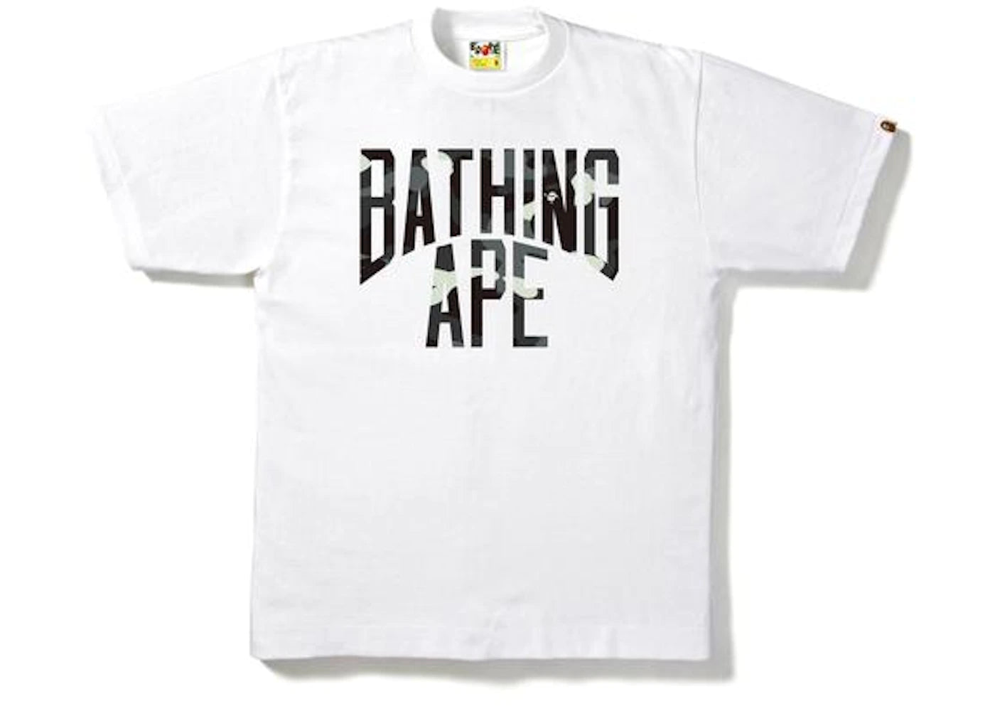 BAPE CITY CAMO NYC LOGO TEE WHITE/BLACK