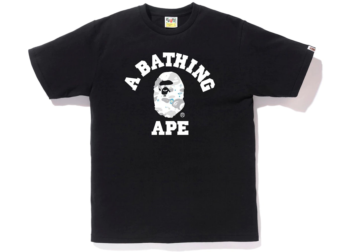 BAPE MIRROR COLLEGE TEE (KIDS) "BLACK"