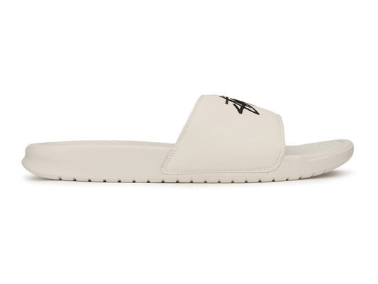 NIKE BENASSI/STUSSY SLIDE "WHITE"