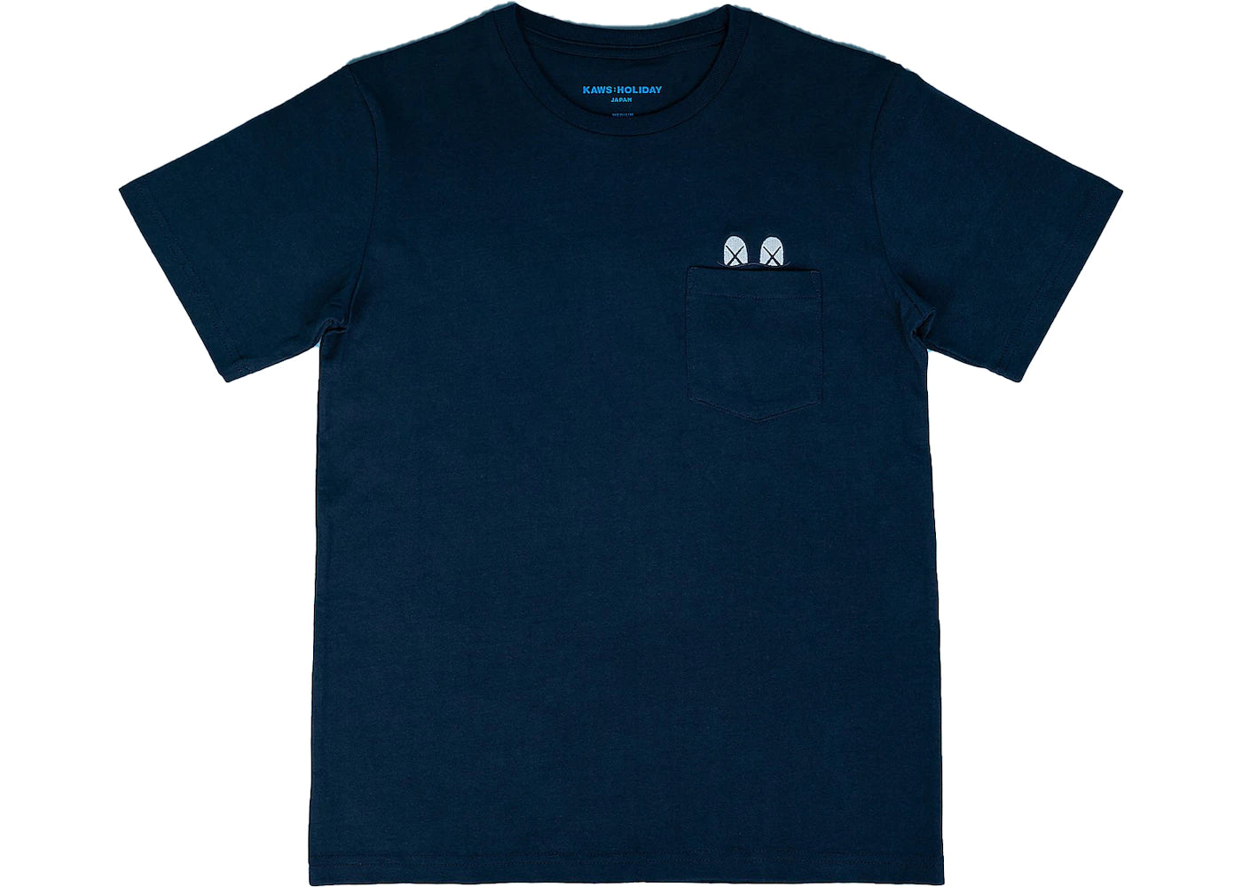 KAWS HOLIDAY JAPAN POCKET TEE "NAVY"