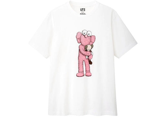 KAWS X UNIQLO PINK BFF TEE "WHITE"