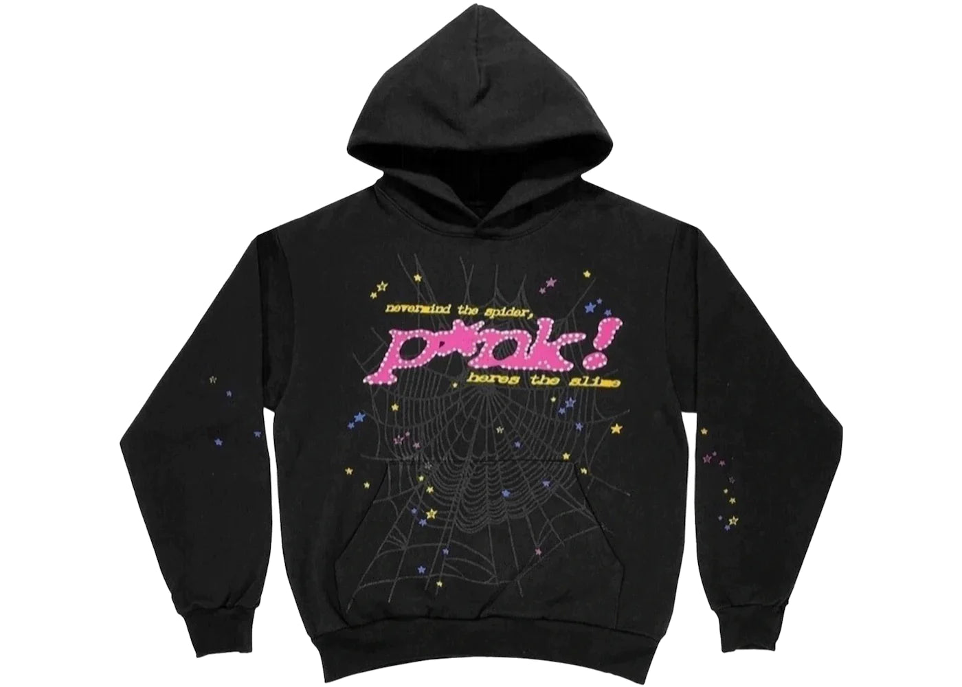 SP5DER P*NK HOODIE BLACK