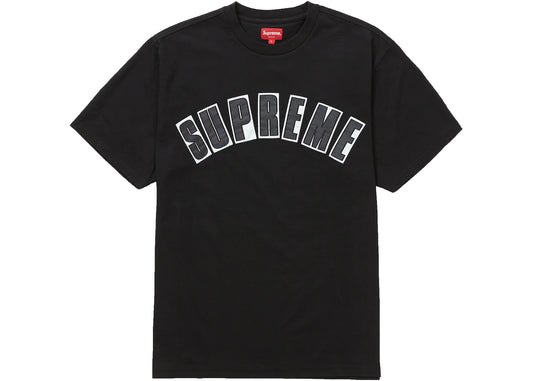 SUPREME ARC APPLIQUE S/S S/S TOP BLACK