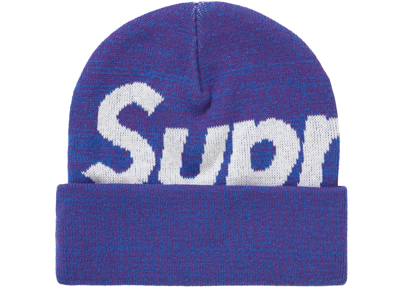 SUP BIG LOGO BEANIE FW21 "BLUE STATIC"