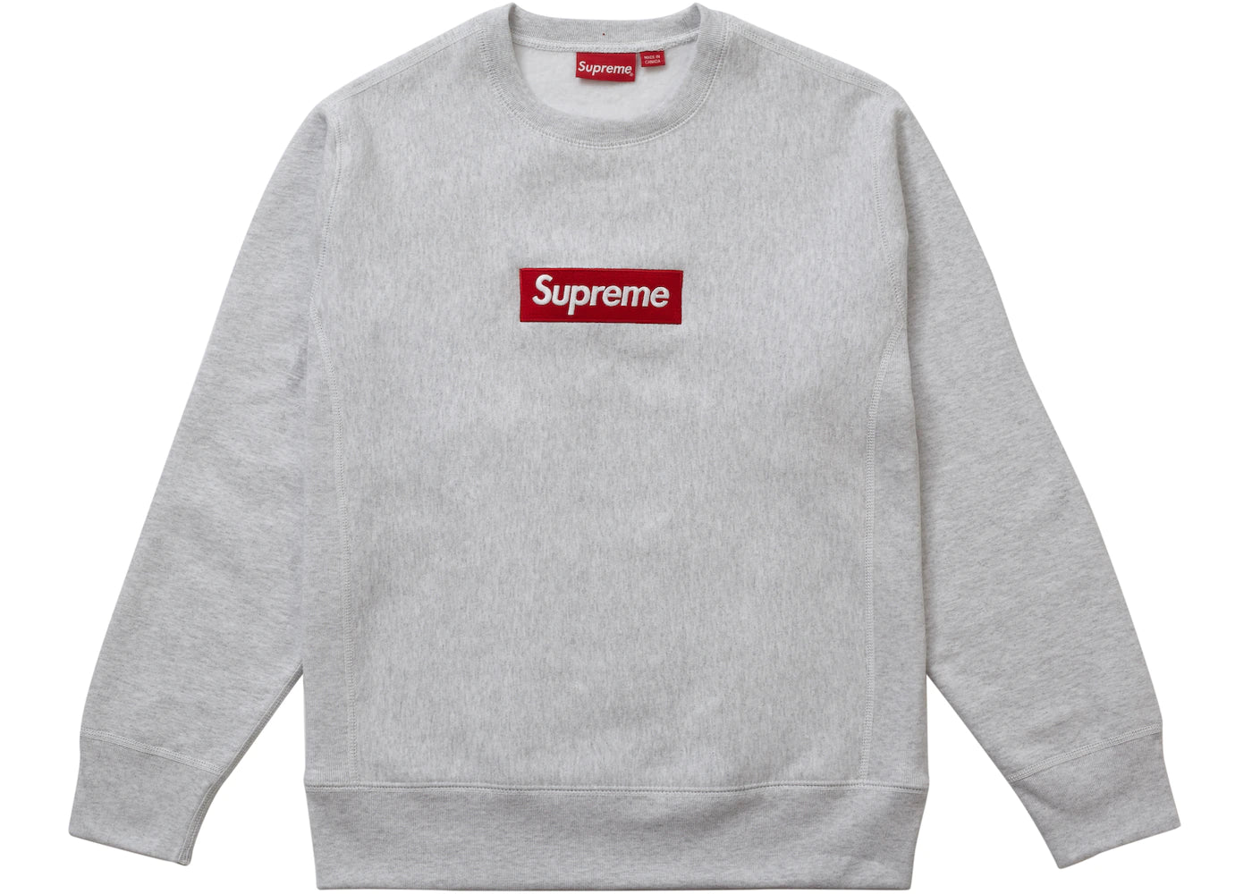 SUPREME BOX LOGO CREWNECK "GREY"