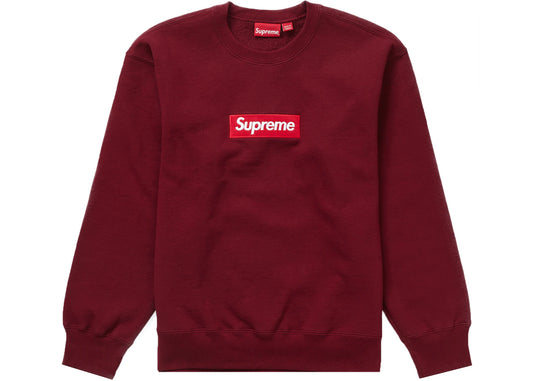 SUPREME BOX LOGO CREWNECK (FW22) "CARDINAL"