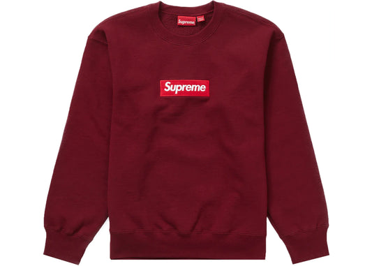 SUPREME BOX LOGO CREWNECK (FW22) "CARDINAL"