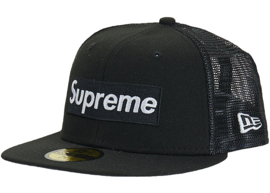 SUPREME BOX LOGO MESH BACK NEW ERA "BLACK"