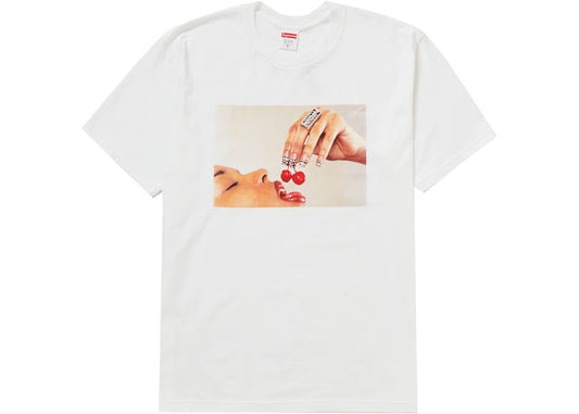 SUPREME CHERRIES TEE "WHITE"