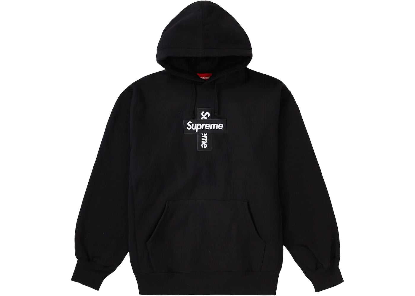 SUPREME CROSS BOX LOGO HOODED SWEATSHIRT "BLACK"