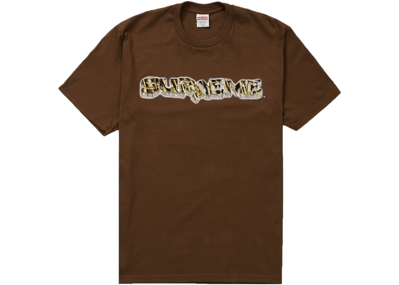 SUPREME DIAMOND TEE "BROWN"